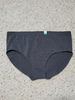 Black Sparkle High-Waist Underwear